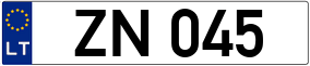 Trailer License Plate